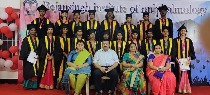 Faculty and graduates at the Institute's graduation day